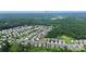 Picturesque aerial view of a thriving residential community, bordered by extensive green spaces and a distant Whitewater Center at 1314 San Gabriel Ave, Charlotte, NC 28214