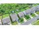 Neighborhood houses featuring lovely front yards and driveways are shown in an aerial photograph at 1314 San Gabriel Ave, Charlotte, NC 28214