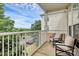 Relaxing balcony featuring comfortable seating and a view of the community at 14451 San Paolo Ln, Charlotte, NC 28277