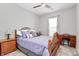 Cozy bedroom featuring a plush bed, natural light, and coordinated furniture at 14451 San Paolo Ln, Charlotte, NC 28277