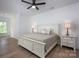 Spacious bedroom featuring hardwood floors, recessed lighting, and neutral colors at 176 Windwood Ln, Troutman, NC 28166