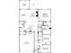 Detailed floor plan showcasing the layout of this home's bedrooms, kitchen, and living spaces at 2026 Mantle Ridge Dr, Indian Trail, NC 28079