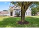 Charming home featuring lush green lawn, mature tree, and inviting entry at 219 Mccord St, Charlotte, NC 28216