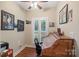 This office includes wooden floors and a nice desk at 23 Tanglewood Rd, Clover, SC 29710