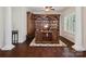 Sophisticated office featuring custom built-in shelving, hardwood floors, and ample natural light at 237 Garvin Rd, McConnells, SC 29726