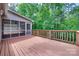 Spacious back deck with views of the backyard and surrounding trees, great for entertaining at 25056 Timberlake Dr, Fort Mill, SC 29708