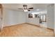 Spacious living room featuring hardwood floors and an open floor plan at 25056 Timberlake Dr, Fort Mill, SC 29708