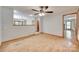 Spacious living room featuring hardwood floors and an open floor plan at 25056 Timberlake Dr, Fort Mill, SC 29708