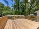 Spacious wooden deck perfect for hosting gatherings in the backyard at 2600 Alleghany St # 10, Charlotte, NC 28208
