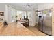 Bright kitchen with a breakfast bar and stainless steel refrigerator at 3092 Hitching Post Ln, Rock Hill, SC 29732