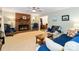 Cozy living room features a brick fireplace with a wooden mantel at 3092 Hitching Post Ln, Rock Hill, SC 29732