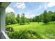 Expansive green backyard with lush trees, providing a private and serene outdoor space at 3659 Vashti Rd, Taylorsville, NC 28681