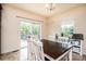 Bright dining area with sliding glass doors, providing ample natural light and outdoor access at 3659 Vashti Rd, Taylorsville, NC 28681