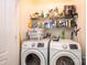 Laundry room equipped with a modern washer and dryer set, providing convenience at 3659 Vashti Rd, Taylorsville, NC 28681