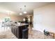 Bright and airy open concept kitchen, dining and living room space with tile floors at 3659 Vashti Rd, Taylorsville, NC 28681