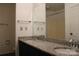 Bathroom featuring double vanity and granite countertops at 3664 Gaston Day School Rd, Gastonia, NC 28056