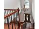 Spacious two-story foyer with a chandelier, hardwood flooring, and decorative front door at 3905 Brittany Ct, Indian Trail, NC 28079