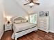 Spacious main bedroom features hardwood floors, vaulted ceiling, and natural light at 3905 Brittany Ct, Indian Trail, NC 28079
