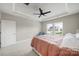 Large bedroom with a trey ceiling and plenty of natural light at 4420 Bright Rd, Charlotte, NC 28214