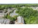 Aerial view of a townhome community surrounded by lush trees, offering a serene and private atmosphere at 4854 S Hill View Dr, Charlotte, NC 28210