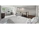 Bedroom with a seating area, desk, hardwood flooring, and natural light at 622 Mattie Rose Ln, Charlotte, NC 28204