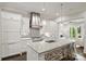 Bright kitchen featuring a center island, stainless steel appliances, and modern lighting at 622 Mattie Rose Ln, Charlotte, NC 28204