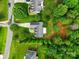 Overhead shot of a home nestled on a verdant lot in a peaceful residential neighborhood at 6530 Fly A Way Dr, Denver, NC 28037