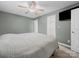 Bedroom with neutral carpet, ceiling fan, and a closet at 1015 Rhode Island Ave, Kannapolis, NC 28083