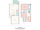 Detailed floorplan showcasing the layout of the home's first and second floors with square footage at 1022 Maltby St, Charlotte, NC 28217