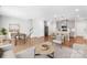 Bright, open-concept living room and kitchen with hardwood floors and modern finishes at 1022 Maltby St, Charlotte, NC 28217