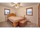 Bedroom with carpeted floor, ceiling fan, and natural light at 1145 Craigbrow Cir, Chester, SC 29706