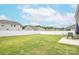Wide backyard with lush green grass and fenced perimeter ensures privacy and space at 128 Hickory Ridge Dr, Locust, NC 28097