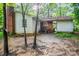 Backyard with AC unit and partially covered patio at 1332 Midwood Dr, Gastonia, NC 28052