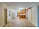 Traditional kitchen featuring wood cabinets, white appliances, and linoleum flooring at 1332 Midwood Dr, Gastonia, NC 28052