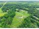Aerial view of a secluded home nestled among mature trees on a spacious, well-manicured lot at 1347 Norman Dr, Rock Hill, SC 29732