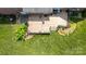 Aerial view of deck with planters and outdoor furniture at 139 Hardwick Dr, Mooresville, NC 28115