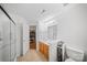 Open bathroom design with -and- sinks, large glass shower, and a linen closet at 14664 Lions Paw St, Charlotte, NC 28273