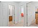 Hallway with a view of bathroom and bedroom entrances at 14664 Lions Paw St, Charlotte, NC 28273