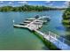 Dock with boat slips, offering waterfront access to the lake at 159 Carsons Pl, Mooresville, NC 28117