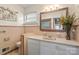 Quaint bathroom with vintage tile, classic vanity, and ample counter space at 1627 33Rd Ne Ave, Hickory, NC 28601