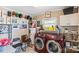 Functional laundry room with washer, dryer, shelving, and storage solutions at 1627 33Rd Ne Ave, Hickory, NC 28601