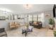 Comfortable living room featuring tiled floors, neutral paint and an open concept at 1627 33Rd Ne Ave, Hickory, NC 28601