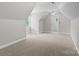 Carpeted bedroom with vaulted ceilings and ceiling fan at 165 Futrell Lndg, New London, NC 28127