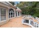 Back of house with large deck at 165 Futrell Lndg, New London, NC 28127
