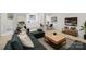 Finished basement featuring a living space with modern furniture at 306 2Nd Avenue Ne Pl, Conover, NC 28613