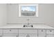 Basement counter with cabinets, sink, and a view from the window at 306 2Nd Avenue Ne Pl, Conover, NC 28613