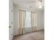 Bedroom featuring neutral carpet and curtains at 3114 Pine Pointe St, Matthews, NC 28104