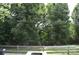 Backyard featuring a wood fence and plenty of shade from mature trees at 3136 Blueberry Dr, Monroe, NC 28110