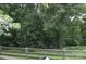 Wood fence and lush greenery ensure privacy in this spacious backyard at 3136 Blueberry Dr, Monroe, NC 28110