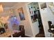View from dining room to the kitchen featuring modern appliances at 3136 Blueberry Dr, Monroe, NC 28110